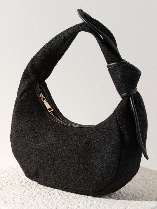 Billie Mini Hobo Bag, Black