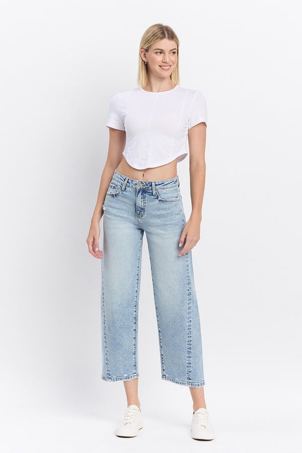 Brit High Rise Twist Seam Barrel Jeans, Paper Trails