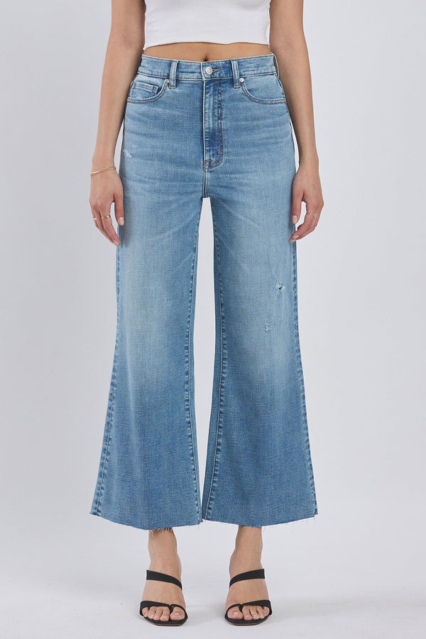 Mari Ultra Wide Leg Crop Jeans, Leavin