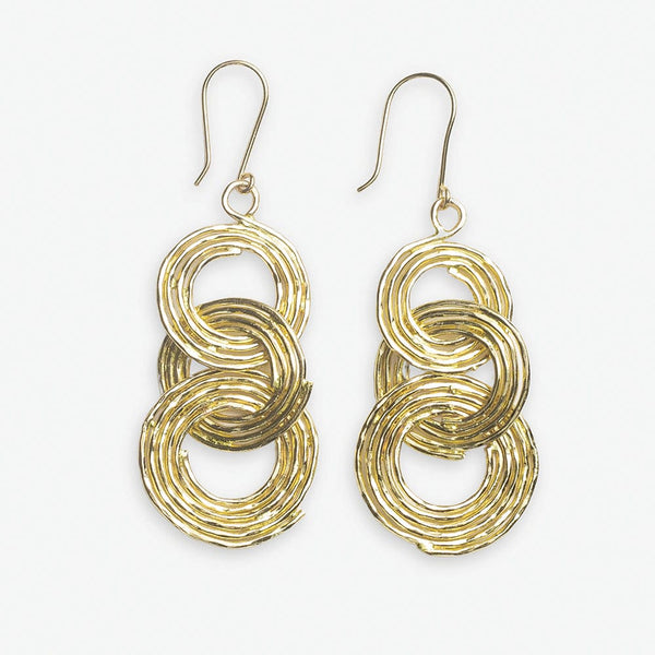 Sloane Spiral Interlinking Earrings | Ink + Alloy