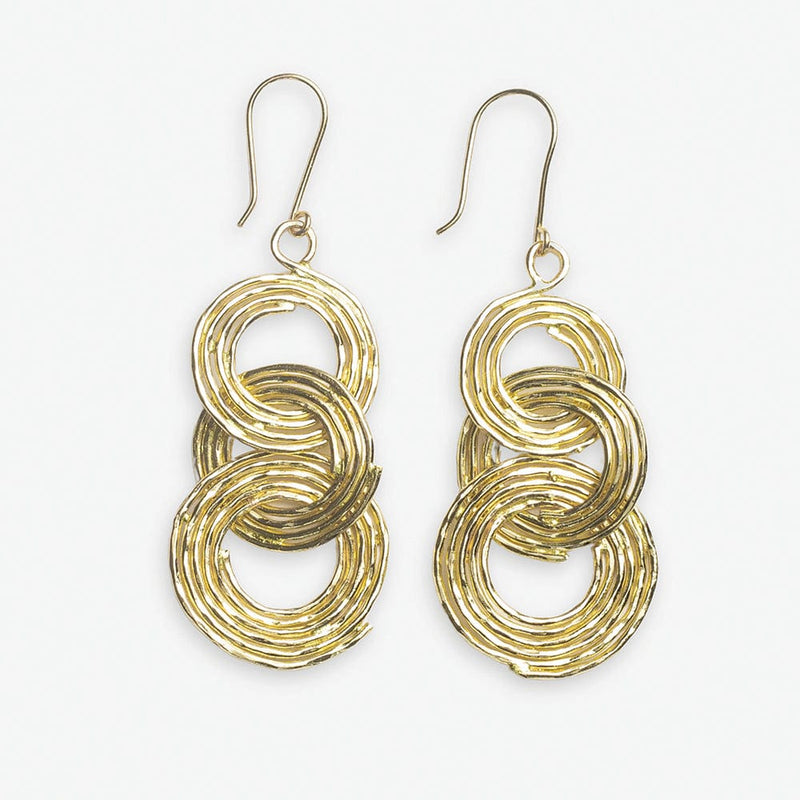 Sloane Spiral Interlinking Earrings | Ink + Alloy