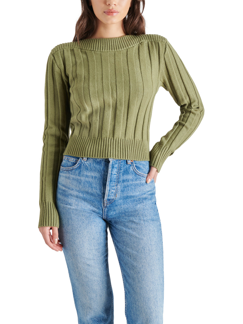 Serra Sweater, Burnt Olive | Steve Madden