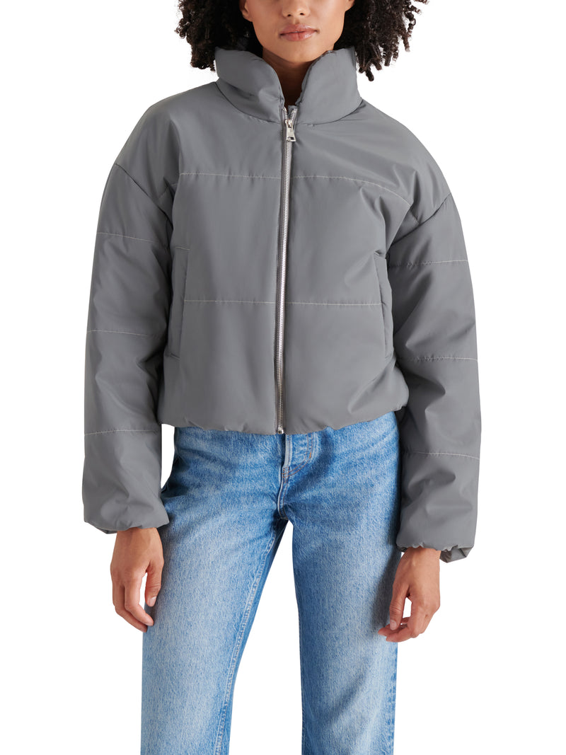 Polar Jacket, Silver | Steve Madden