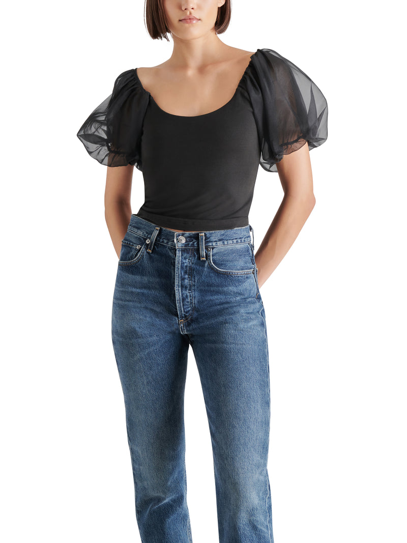 Pamelia Top, Black | Steve Madden