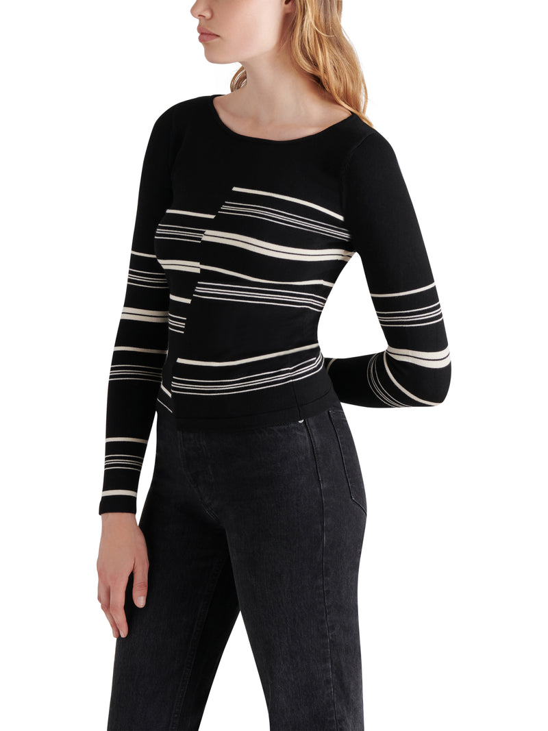 Joanne Sweater, Black Multi | Steve Madden