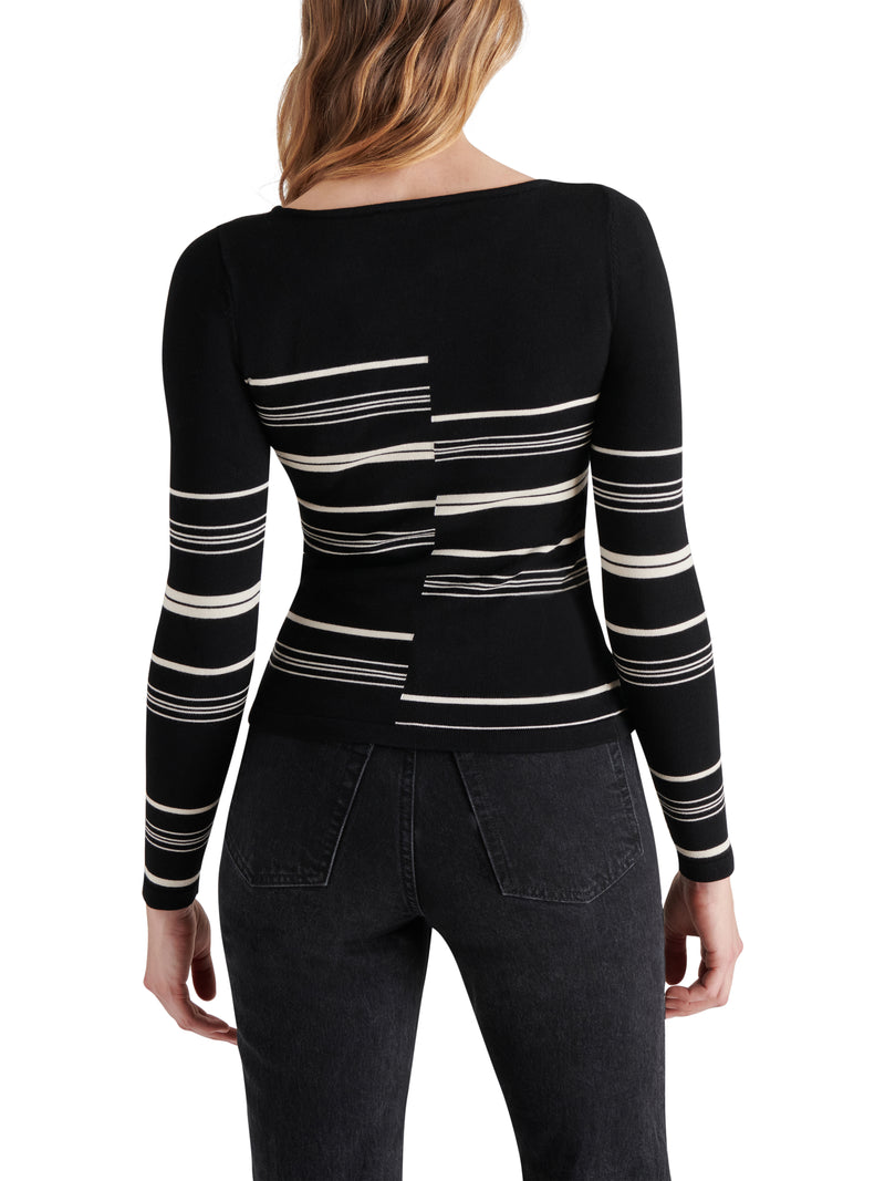 Joanne Sweater, Black Multi | Steve Madden