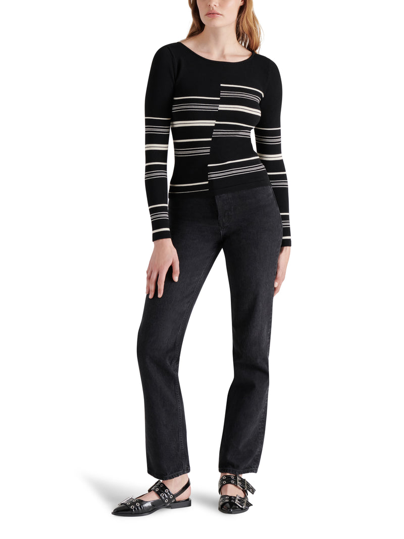 Joanne Sweater, Black Multi | Steve Madden