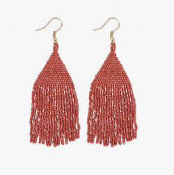 Lexie Solid Beaded Fringe Earrings | Ink + Alloy