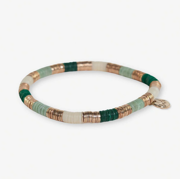 Grace Small Uniform Colorblock Bracelet, Emerald | Ink + Alloy