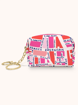 Rues De Paris Key Chain Pouch