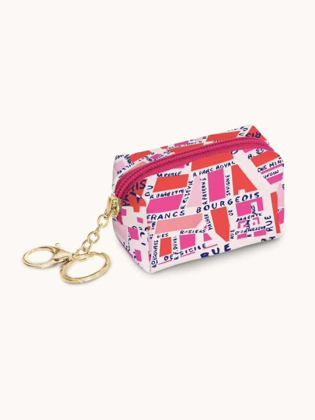 Rues De Paris Key Chain Pouch