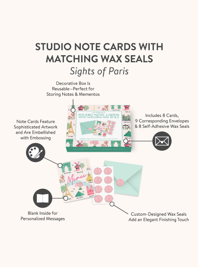 Sights of Paris Studio Note Cards