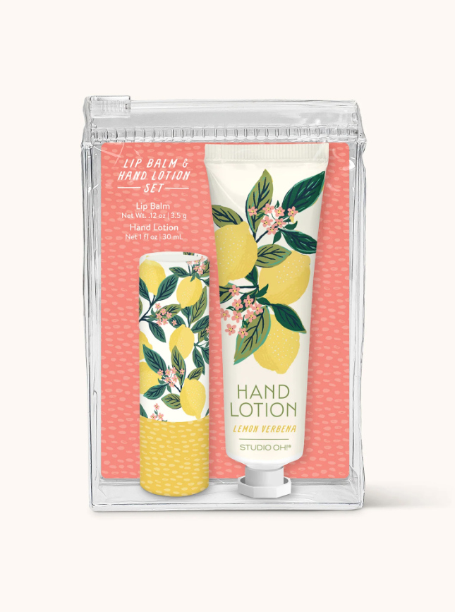 Lemon Tree Lip Balm & Hand Lotion Set