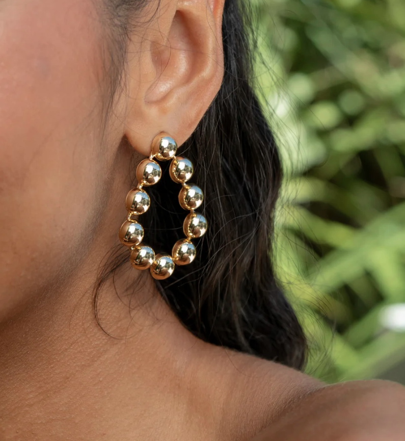 Audriana Oval Earrings | Sahira Jewelry