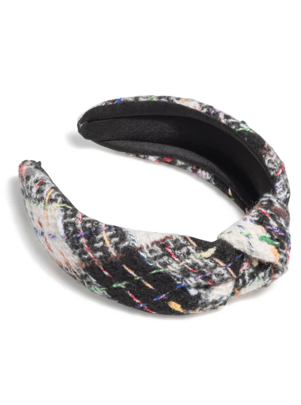 Boucle Knotted Headband, Black