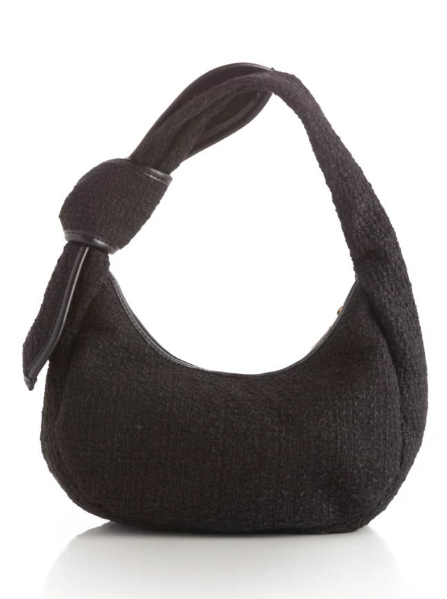 Billie Mini Hobo Bag, Black