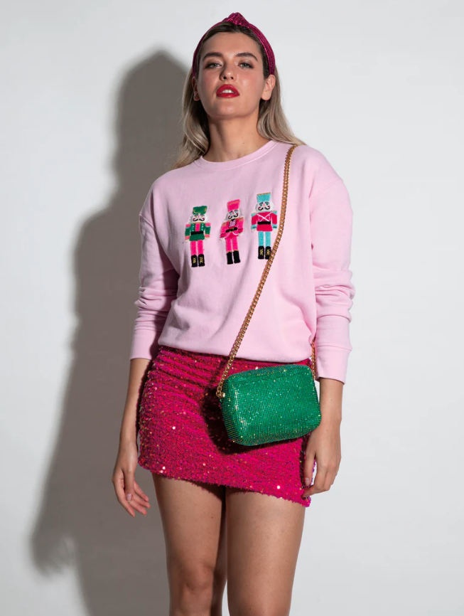 Nutcracker Graphic Sweatshirt, Blush