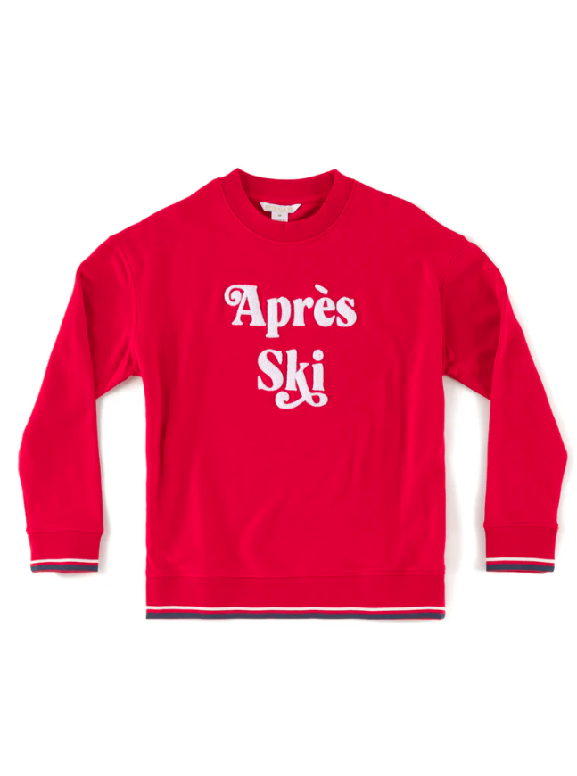 Apres Ski Graphic Sweatshirt, Red