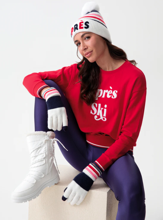 Apres Ski Graphic Sweatshirt, Red