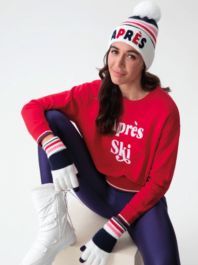 Apres Ski Graphic Sweatshirt, Red