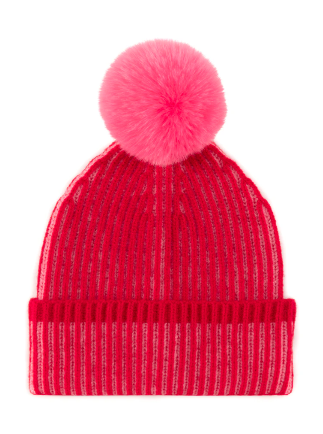 Christie Beanie, Red/Pink