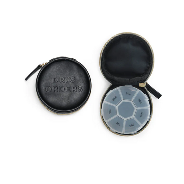 Vegan Leather Pill Box, Dr.'s Orders