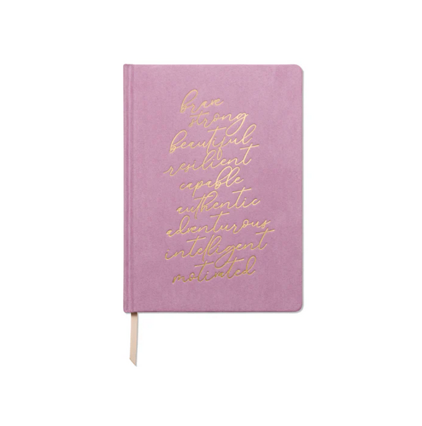 Jumbo Vegan Suede Journal, Lilac