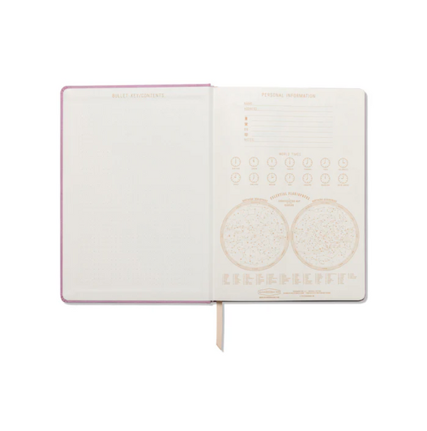 Jumbo Vegan Suede Journal, Lilac