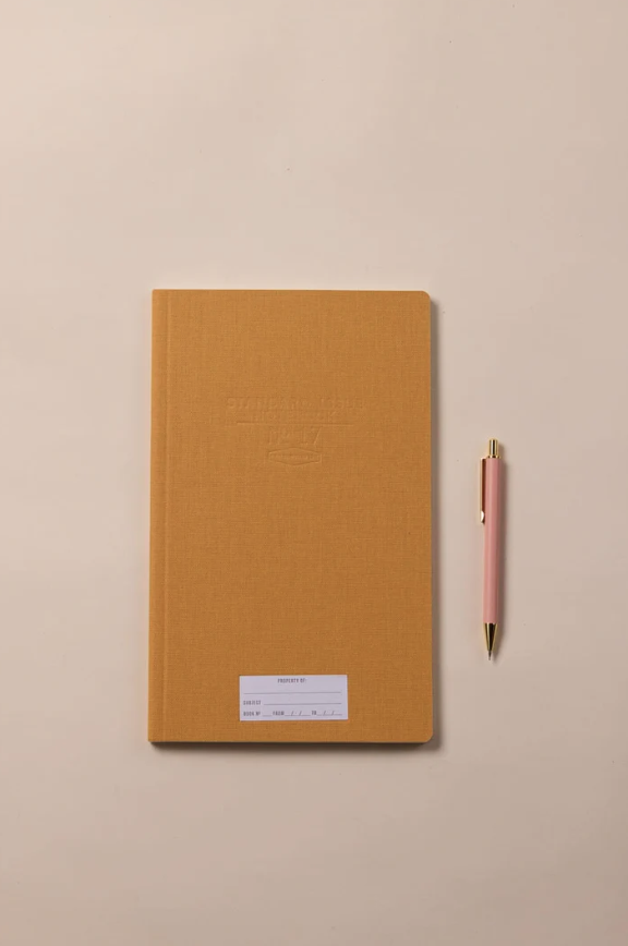 Standard Issue Tall Notebook No.17, Mustard