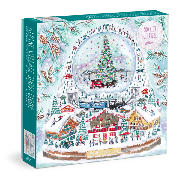 Alpine Village Snow Globe 500 PC Puzzle