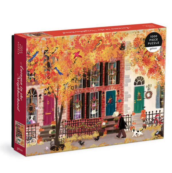 Autumn In The Neighborhood 1000 PC Puzzle