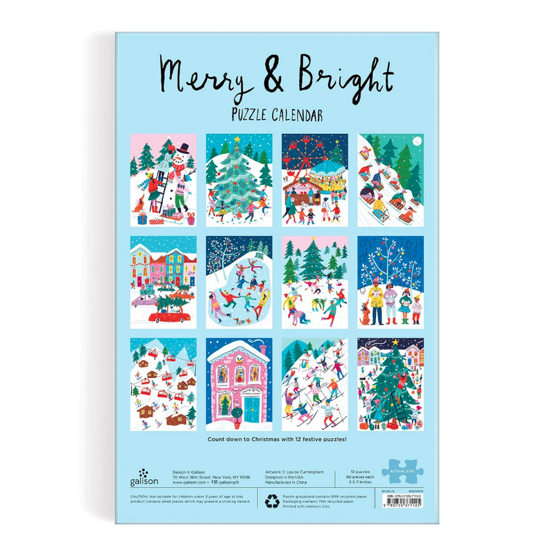 Merry & Bright 12 Days of Puzzles