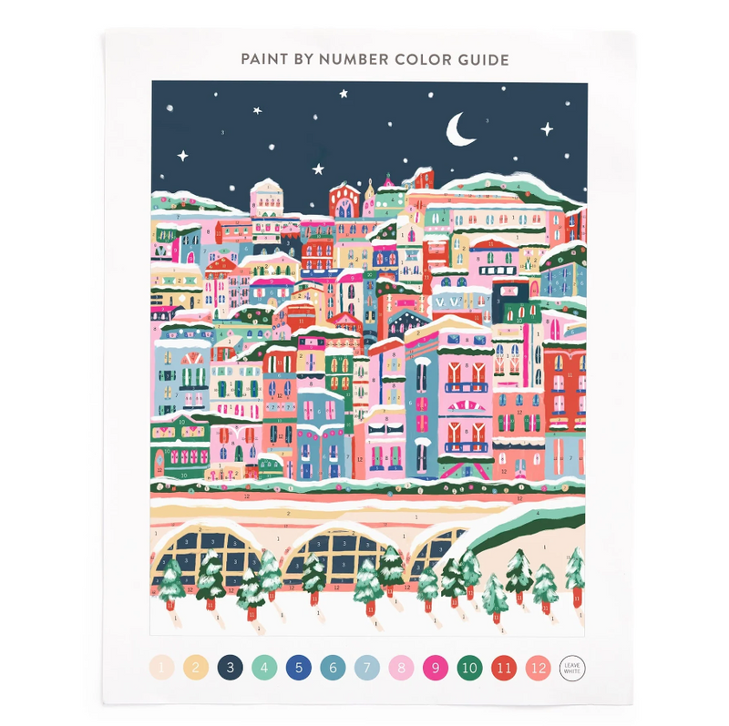 Snowy City Paint By Number Kit