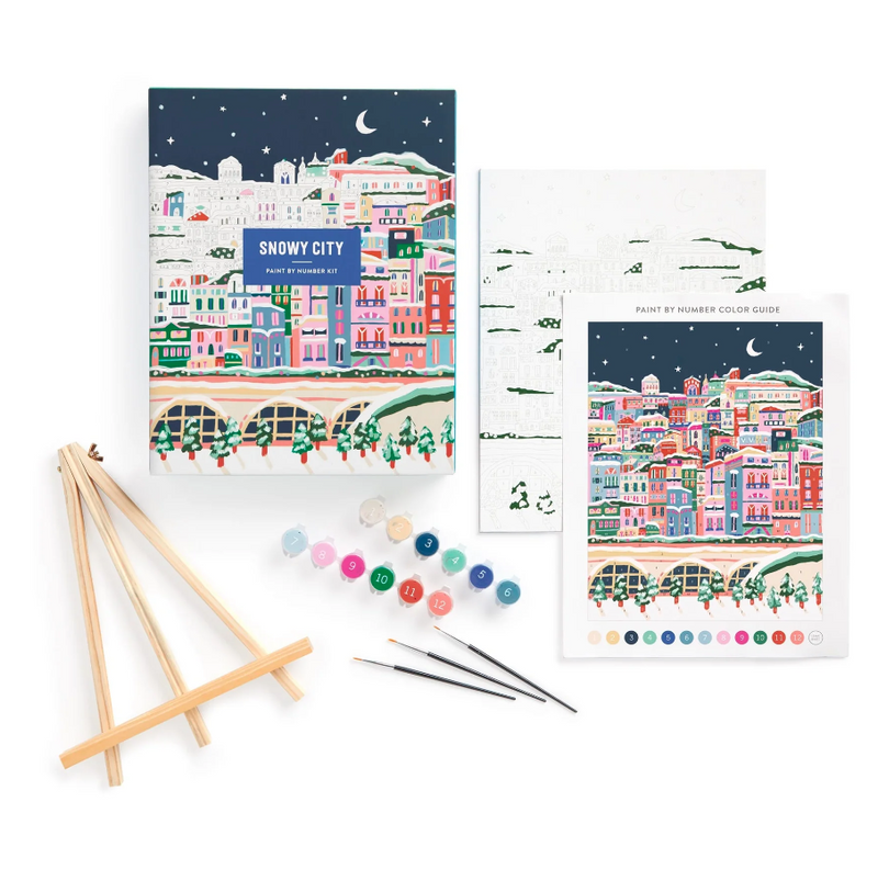 Snowy City Paint By Number Kit