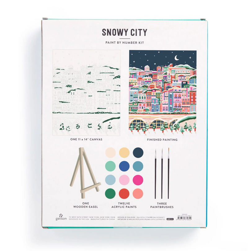 Snowy City Paint By Number Kit