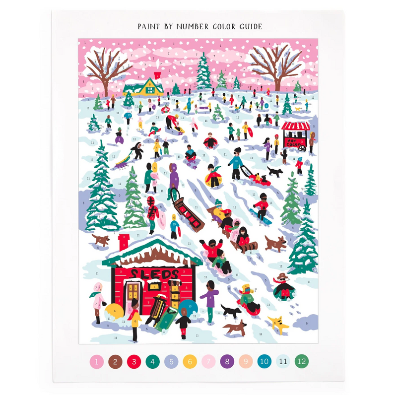 Snowy Day Paint By Number Kit