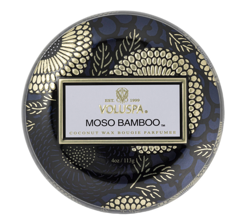 Mini Decorative Tin Candle, Moso Bamboo | Voluspa