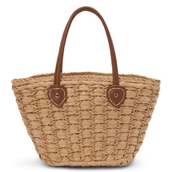 Adrift Raffia Handbag, Cognac | Beach by Matissse