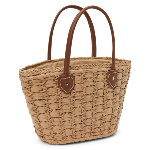 Adrift Raffia Handbag, Cognac | Beach by Matissse