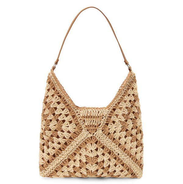 Ariel Raffia Hobo Bag, Natural Multi | Beach by Matisse