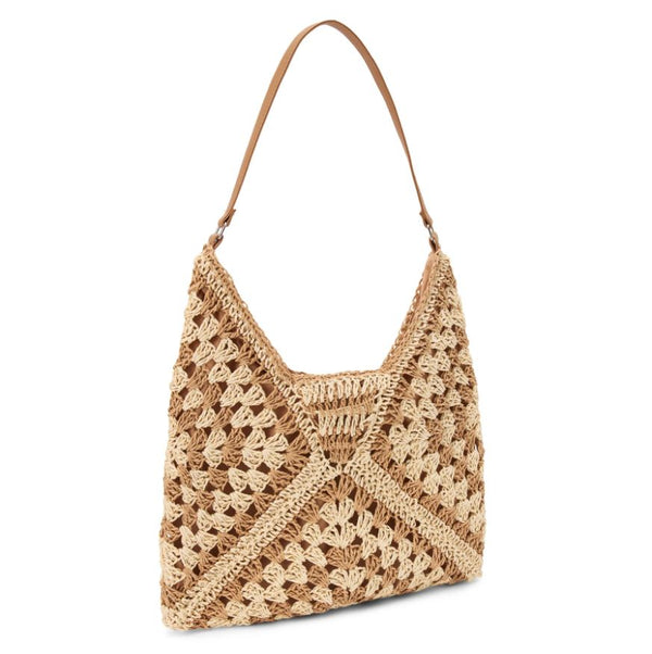 Ariel Raffia Hobo Bag, Natural Multi | Beach by Matisse