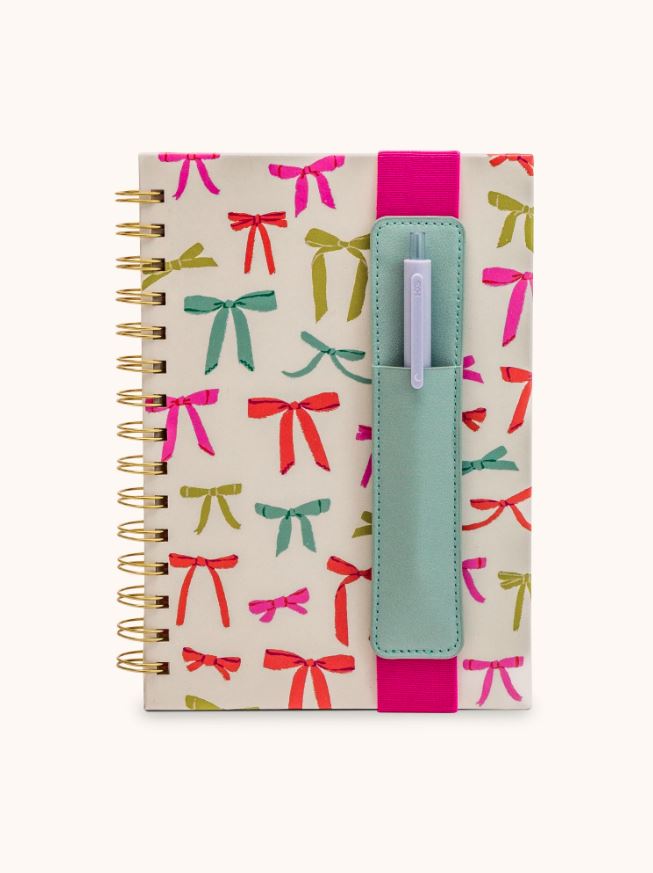 Put A Bow On It Pen Pocket Oliver Notebook