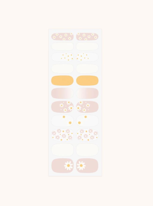 Ditzy Daisies Mani Nail Wrap Kit