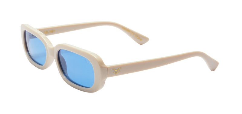 Del Rey Polarized Lens Sunglasses, Cream/Navy | I-SEA