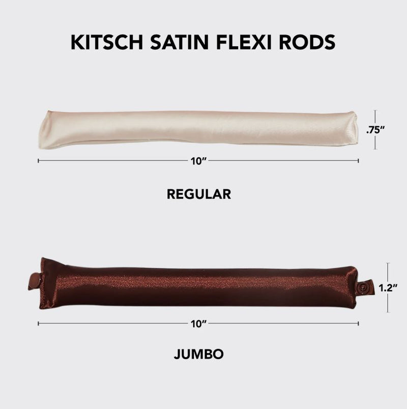 Satin Jumbo Flexi Rods, Rosewood | Kitsch