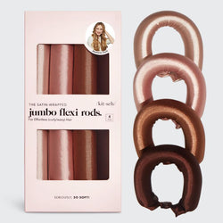 Satin Jumbo Flexi Rods, Rosewood | Kitsch