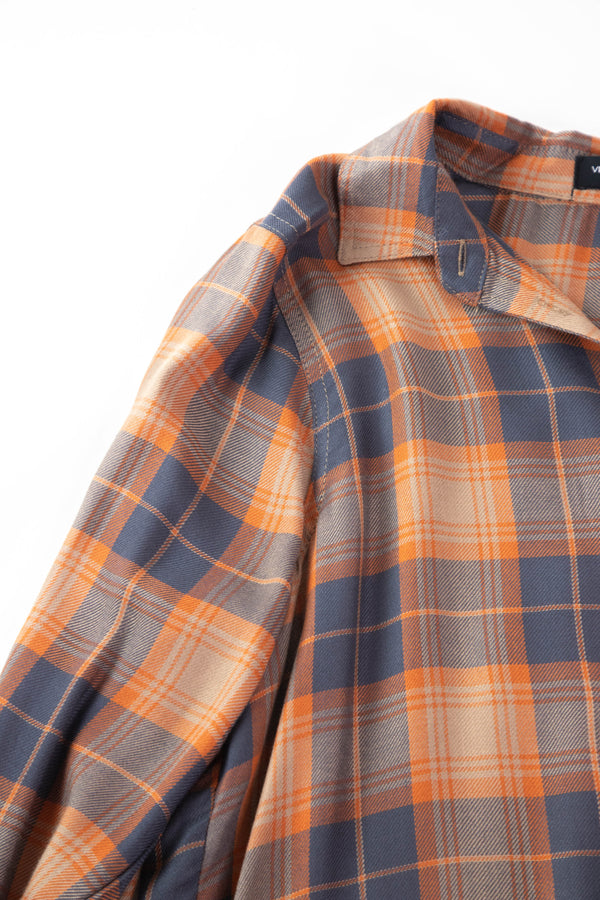 Bennett Plaid Shirt, Copper Grey | Velvet Heart