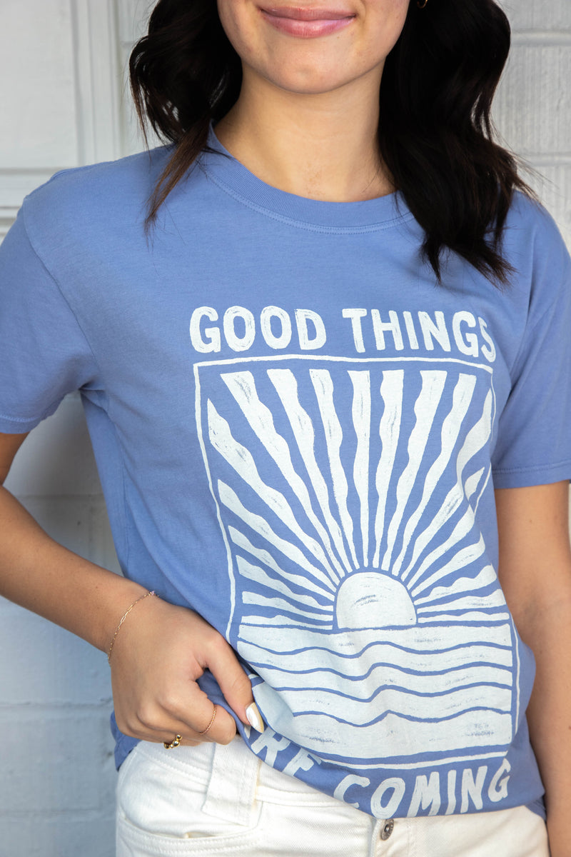 Good Things Boyfriend Tee, Sky Blue | Z Supply