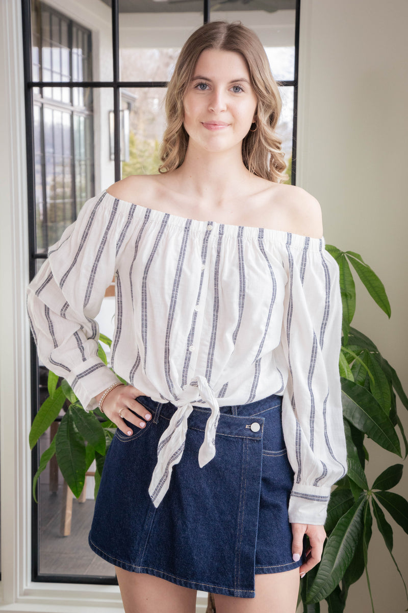 Ballet Tie Top, Stripe | Sanctuary