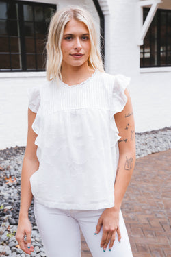 Spring Gathering Top, White | Sanctuary